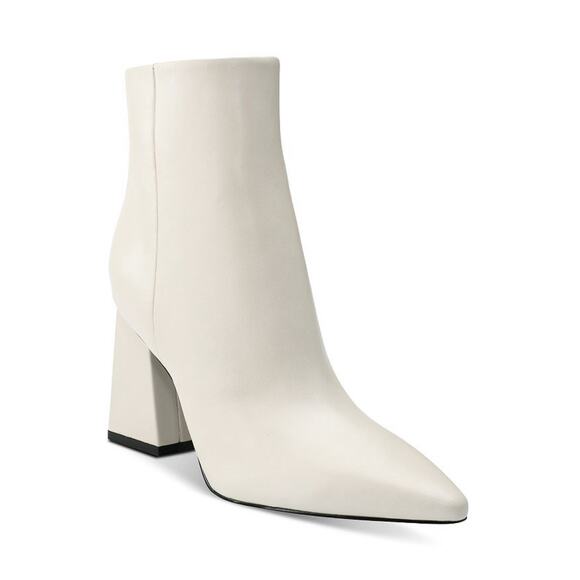 Marc Fisher Shoes - New Marc Fisher LTD Kulika Pointed Toe Bootie in Ivory Leather Women's Size 7.5